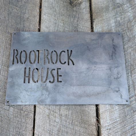 metal sign for my house|free standing metal house signs.